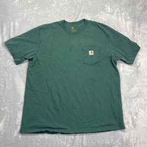 Carhartt Pocket T-Shirt Mens XL Green Original Fit Short Sleeve Casual Pullover